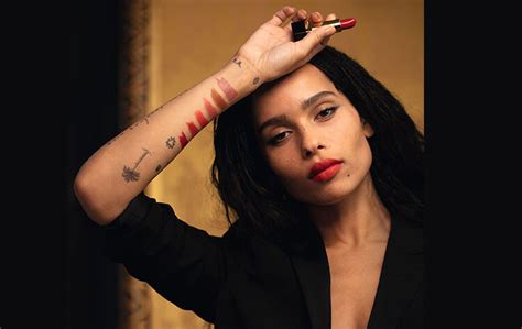 zoe kravitz ysl makeup|zoe kravitz satiny shade.